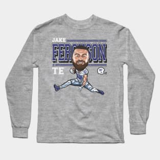 Jake Ferguson Dallas Cartoon Long Sleeve T-Shirt
